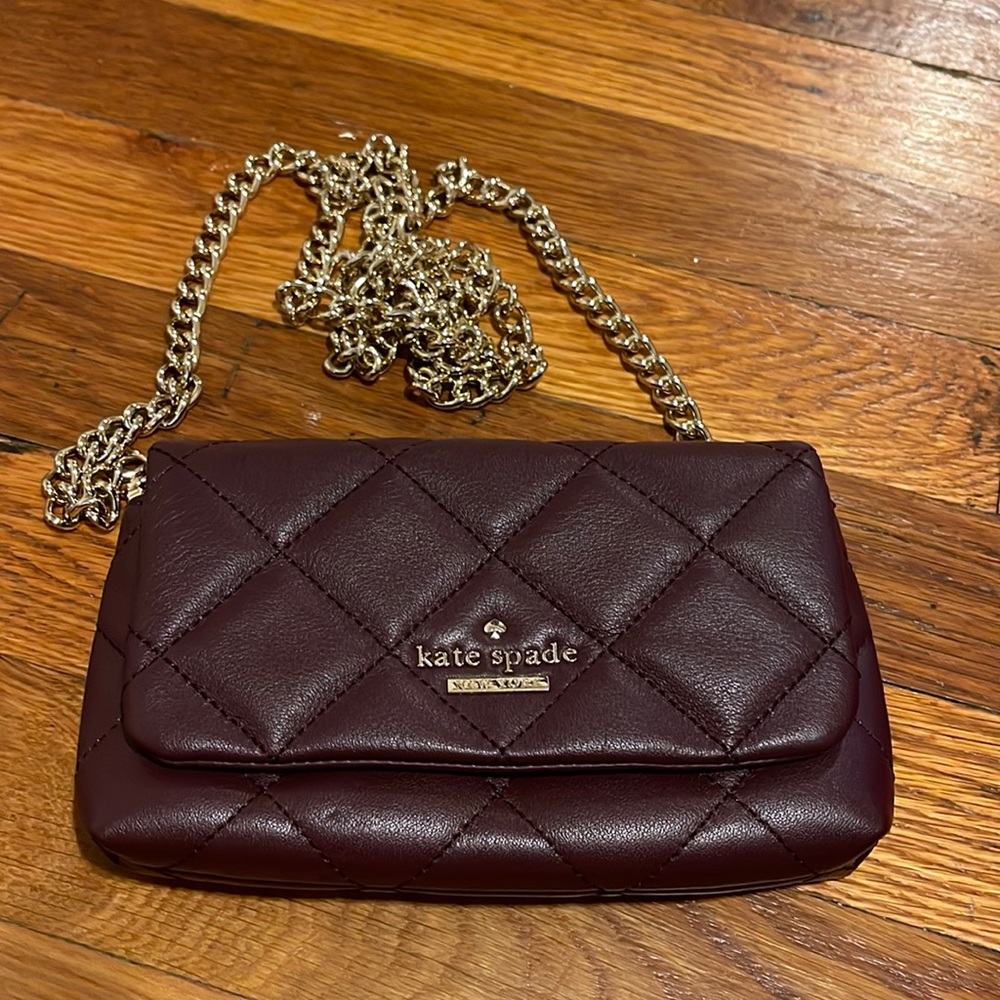 Kate spade wine colored crossbody